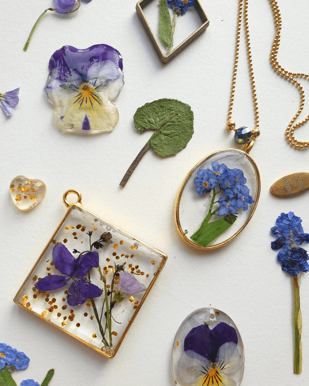 Botanische sieraden UV Resin - Foto