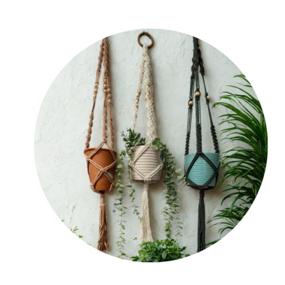 Diy Macramé groepsbox  plantenhanger