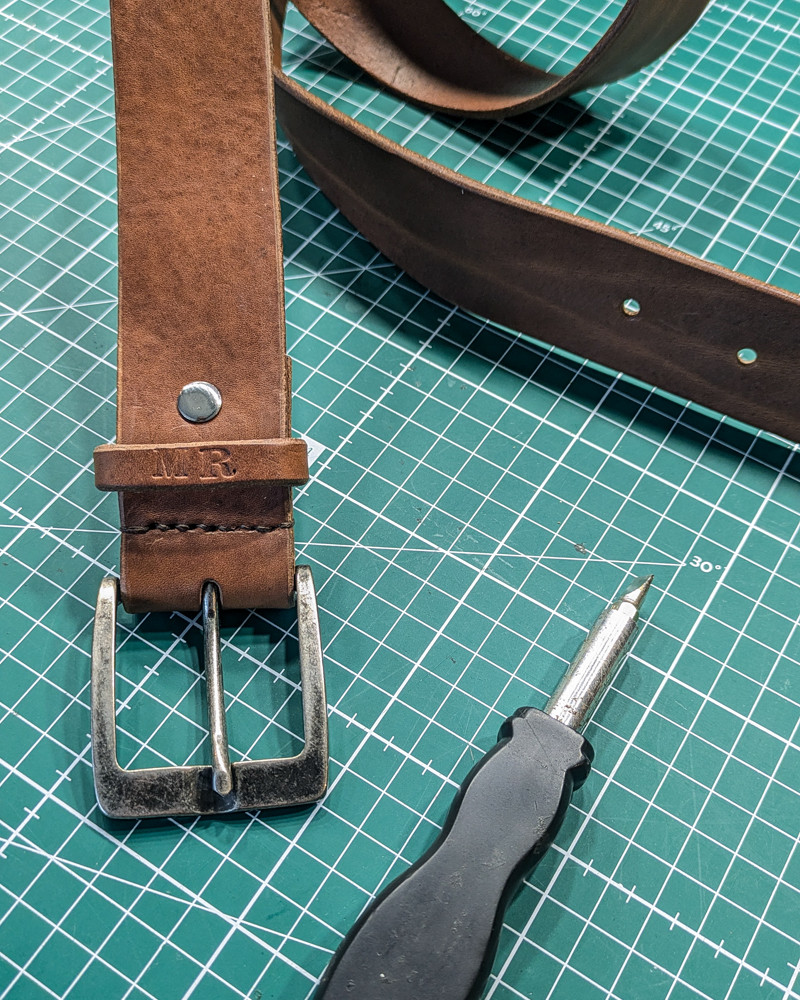 Lederen riem workshop - Foto