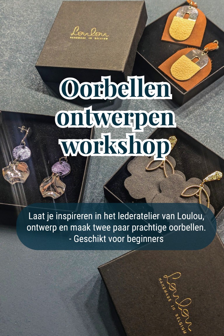 Juwelen in leer workshop - Foto