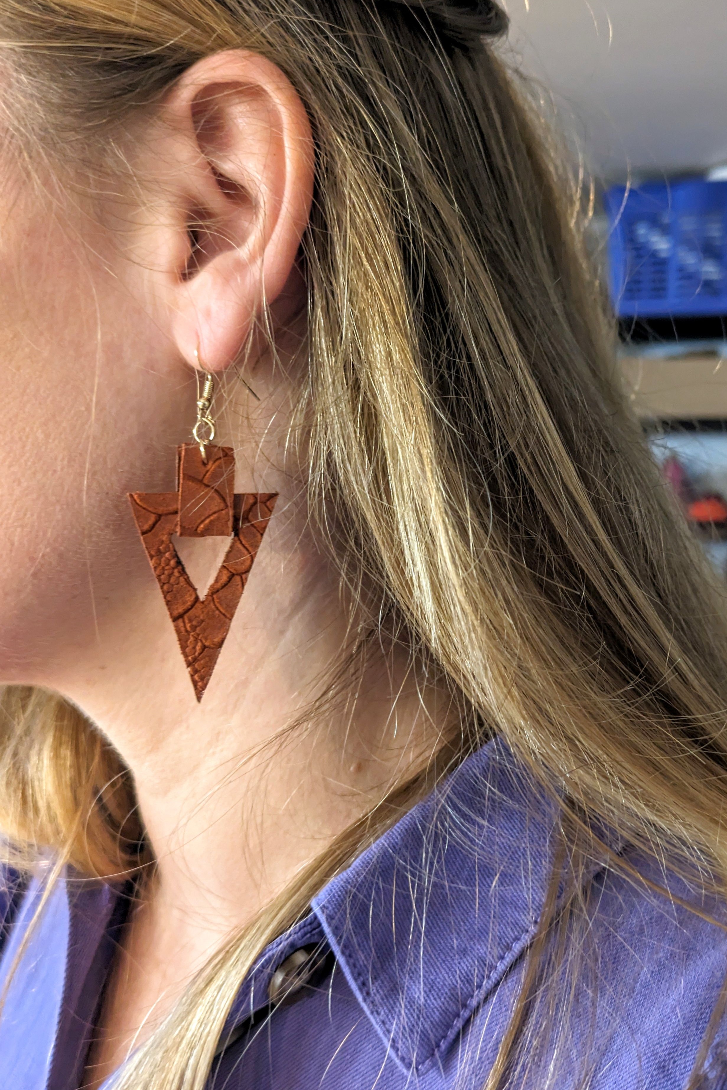 Juwelen in leer workshop - Foto