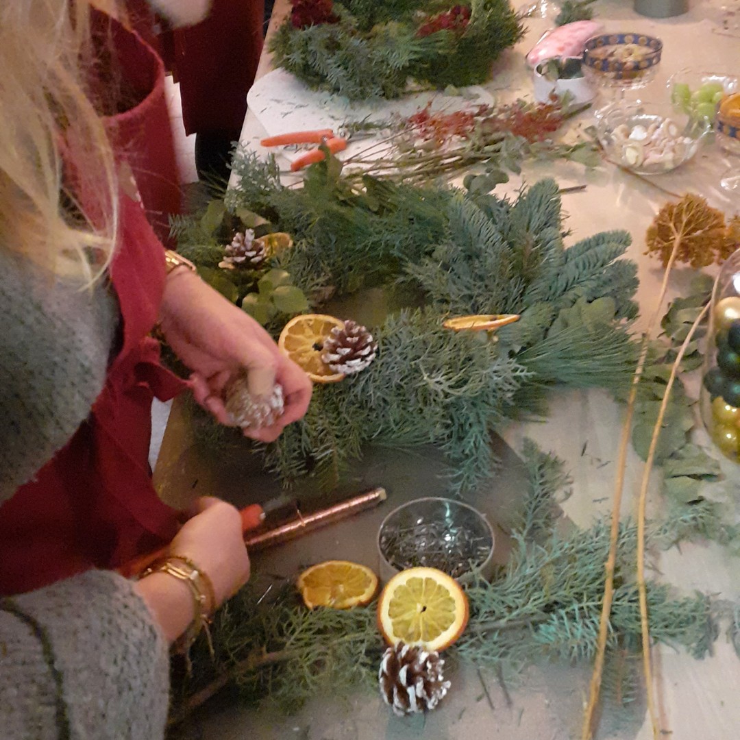 Workshop Kerstkrans maken - Foto
