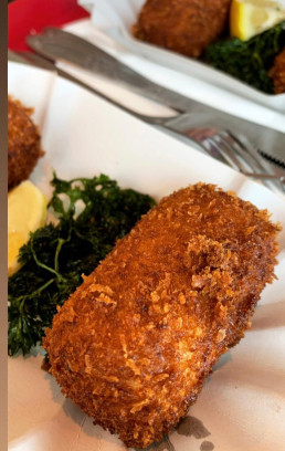 Garnaal kroket rollen en smullen