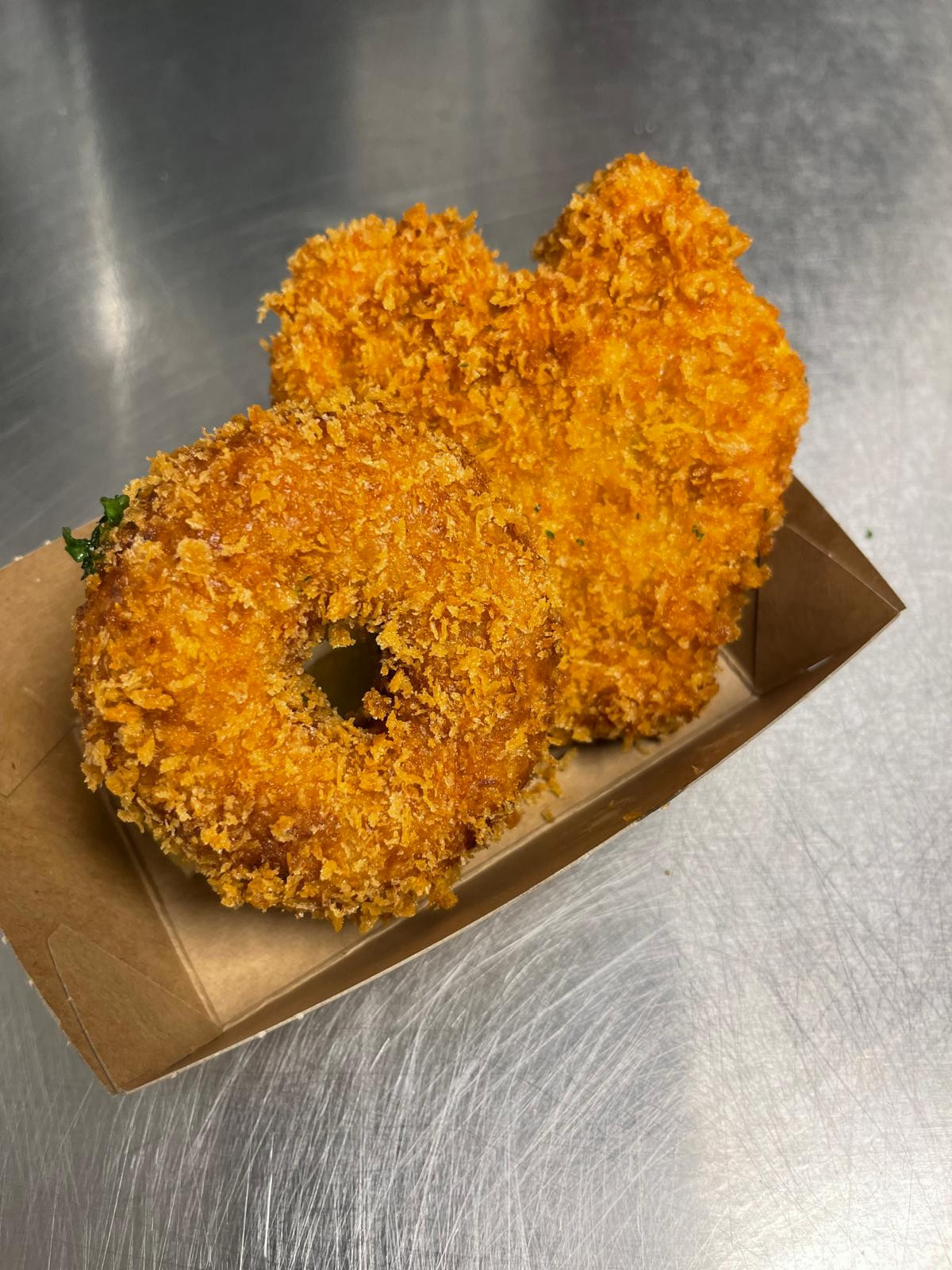 Garnaal kroket rollen en smullen - Foto