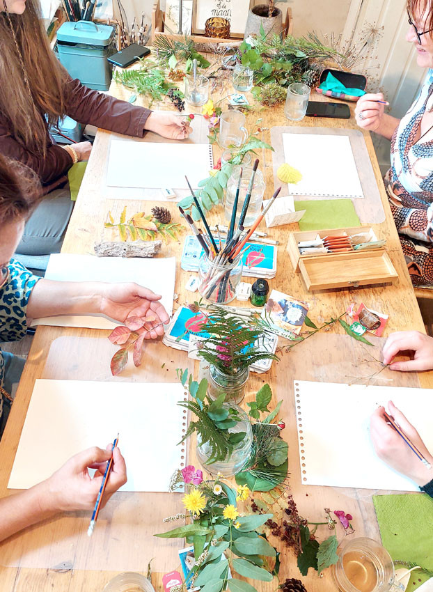 Workshop wildpluk & botanisch tekenen - Foto