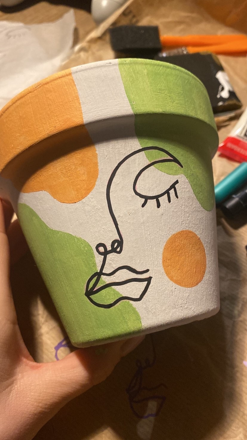 Sip & Paint Walk-in – Creatieve bloempotjes schilderen op jouw evenement - Foto