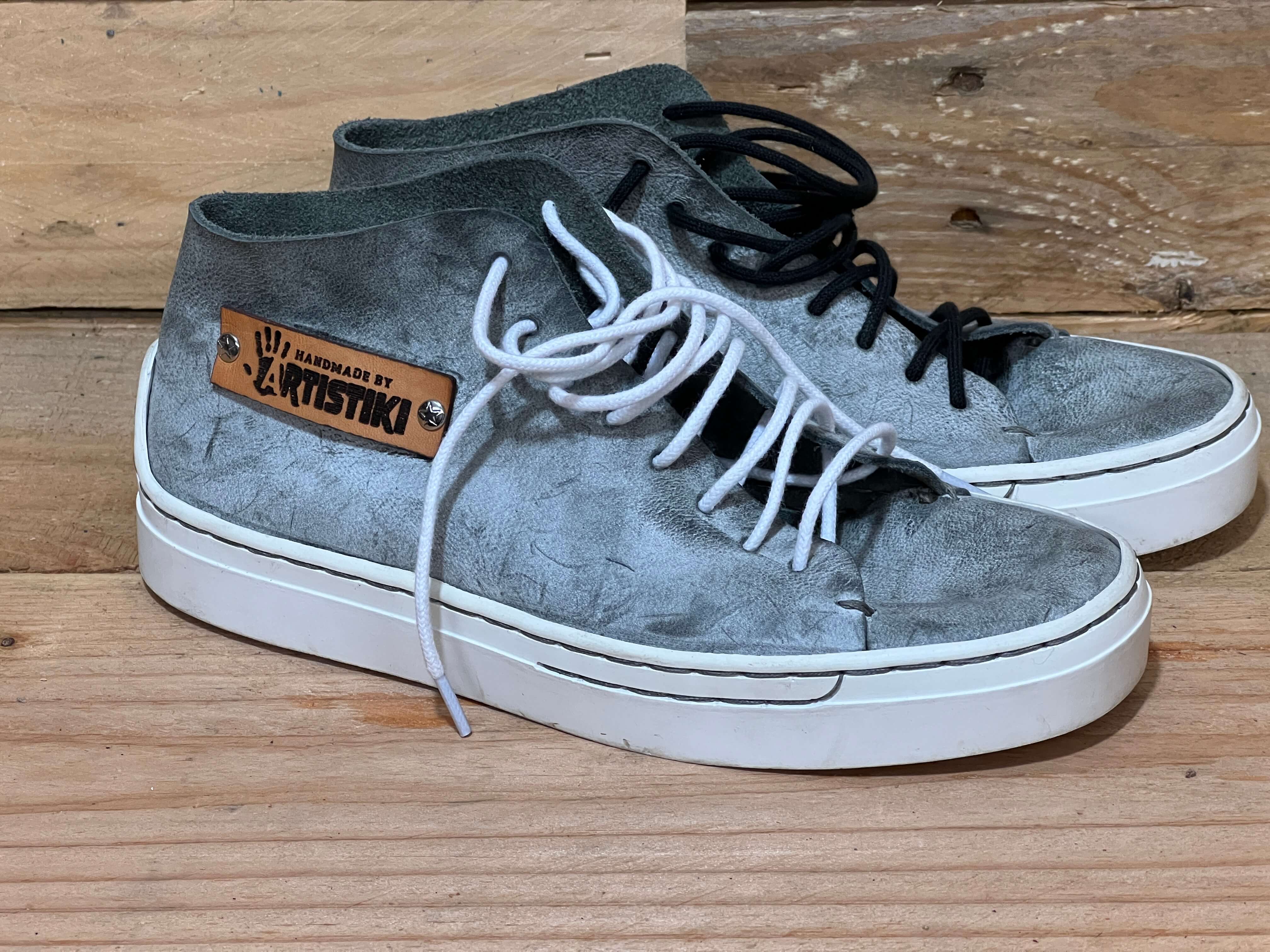 Lederen sneakers maken workshop - Foto