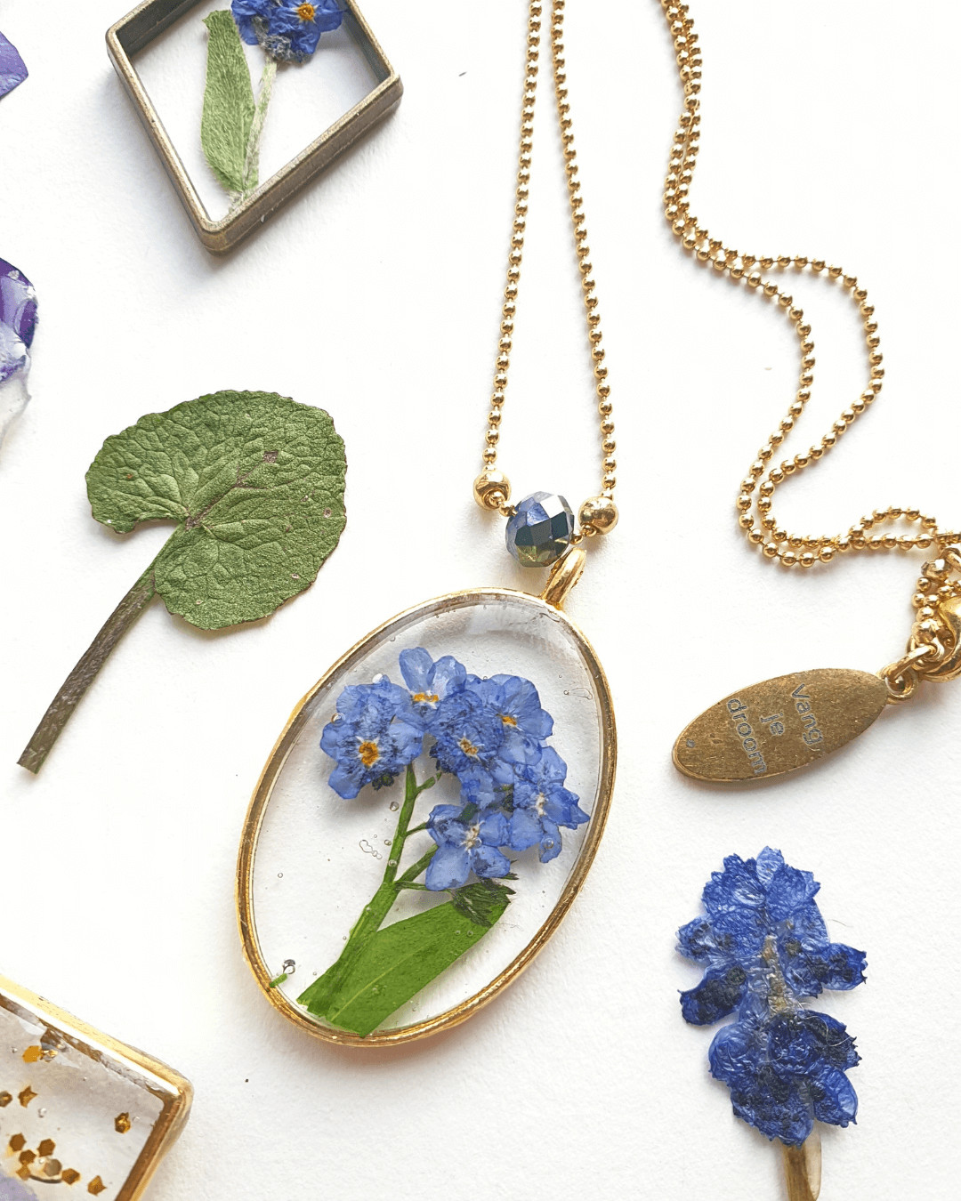 Botanische sieraden UV Resin - Foto