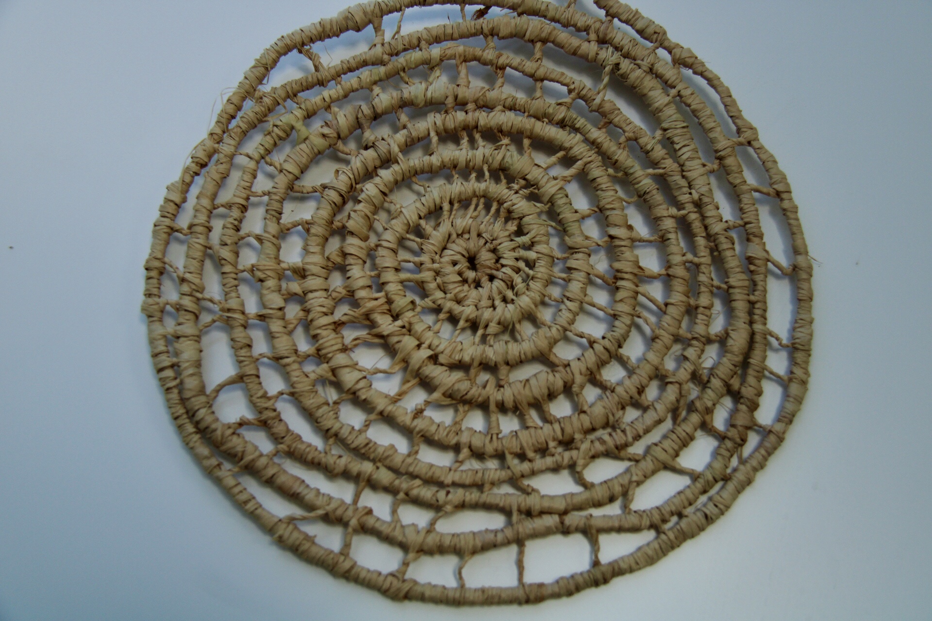 Weven Rafia Circle Art