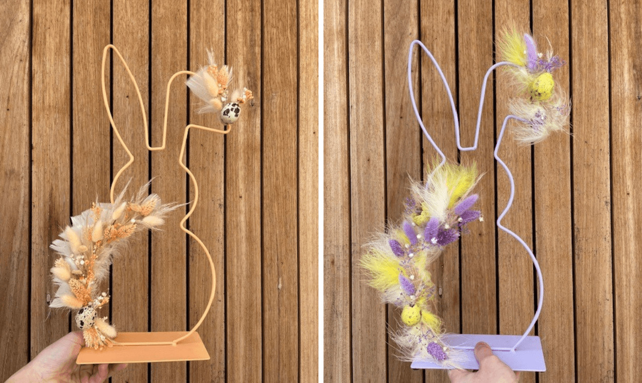 DIY-Pakket: Paashaas met droogbloemen - Foto