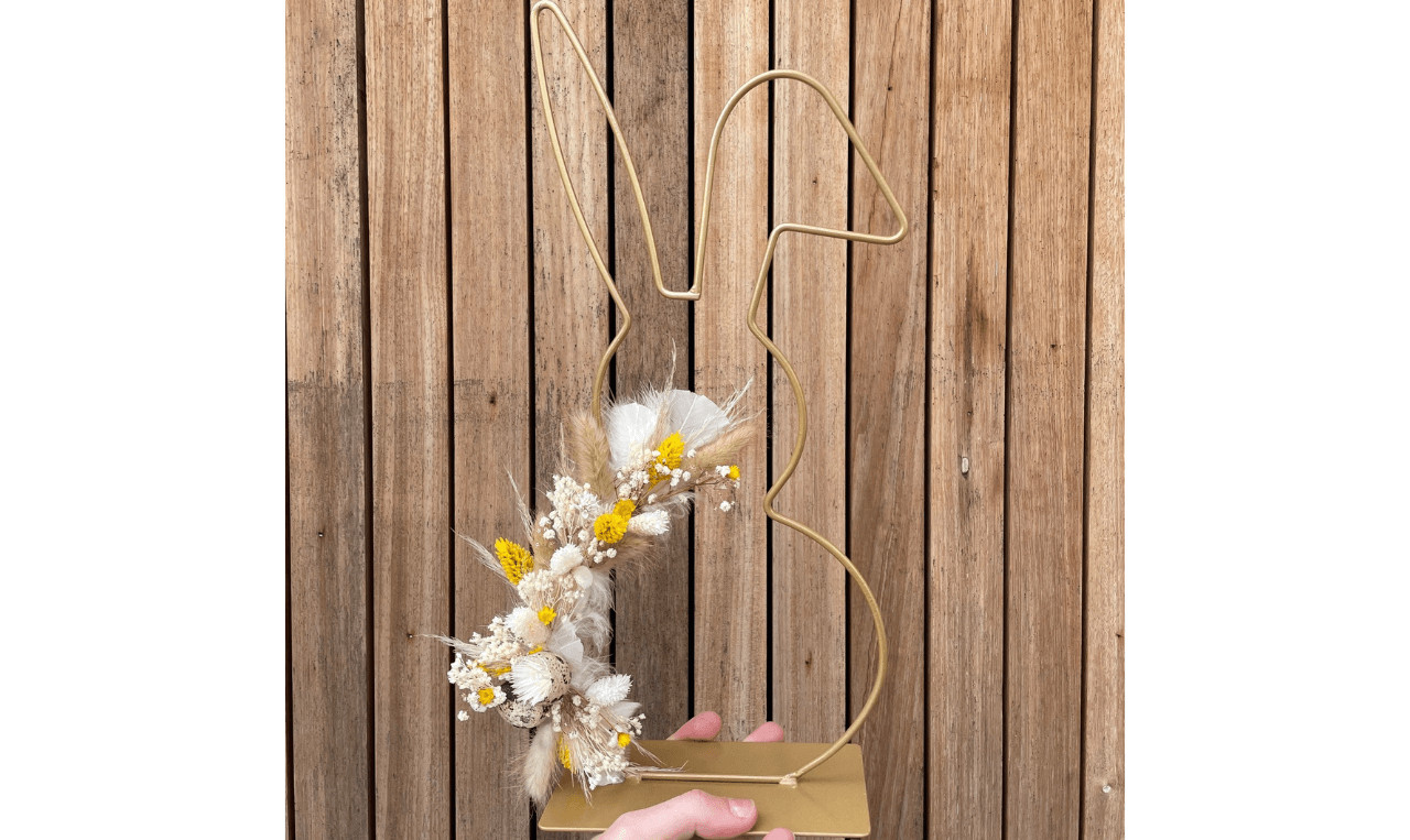 DIY-Pakket: Paashaas met droogbloemen - Foto
