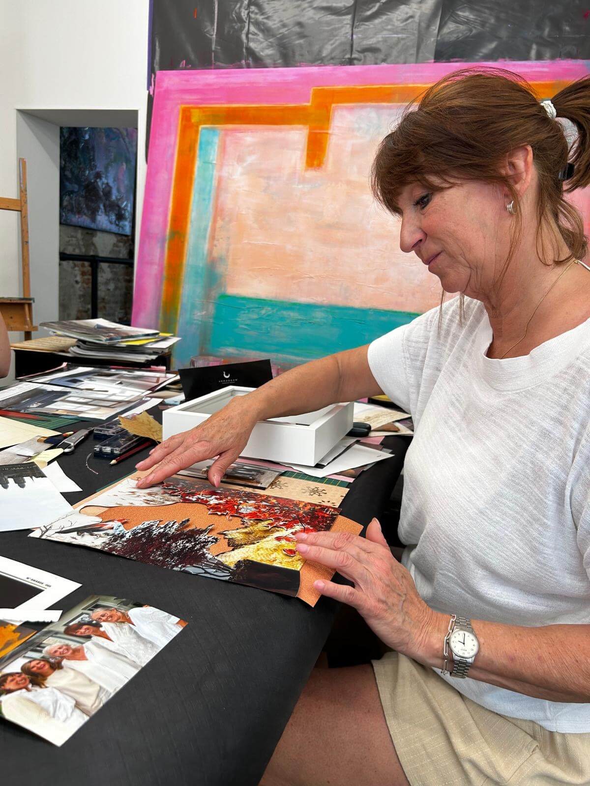 Collage & mixed media, experimenteren met technieken - 2-delige workshop - Foto