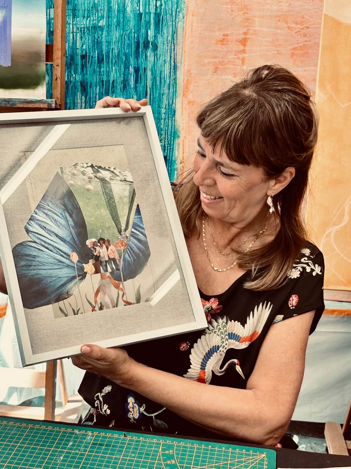 Collage & mixed media, experimenteren met technieken - 2-delige workshop - Foto