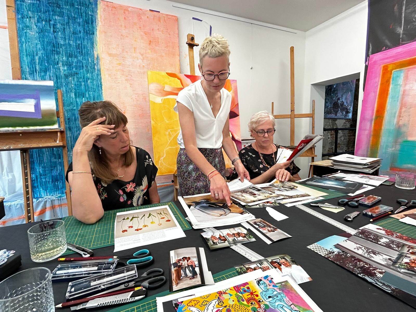 Collage & mixed media, experimenteren met technieken - 2-delige workshop - Foto