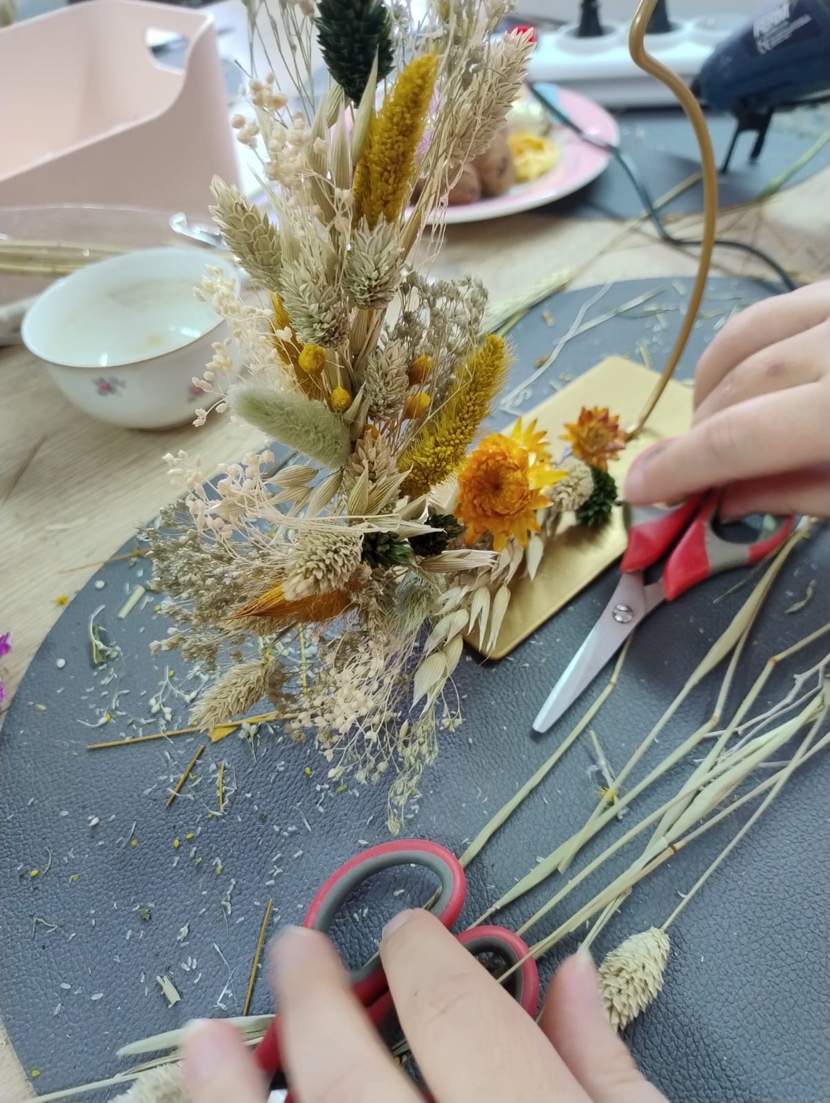 Workshopbox: Paasdecoratie met droogbloemen - Foto