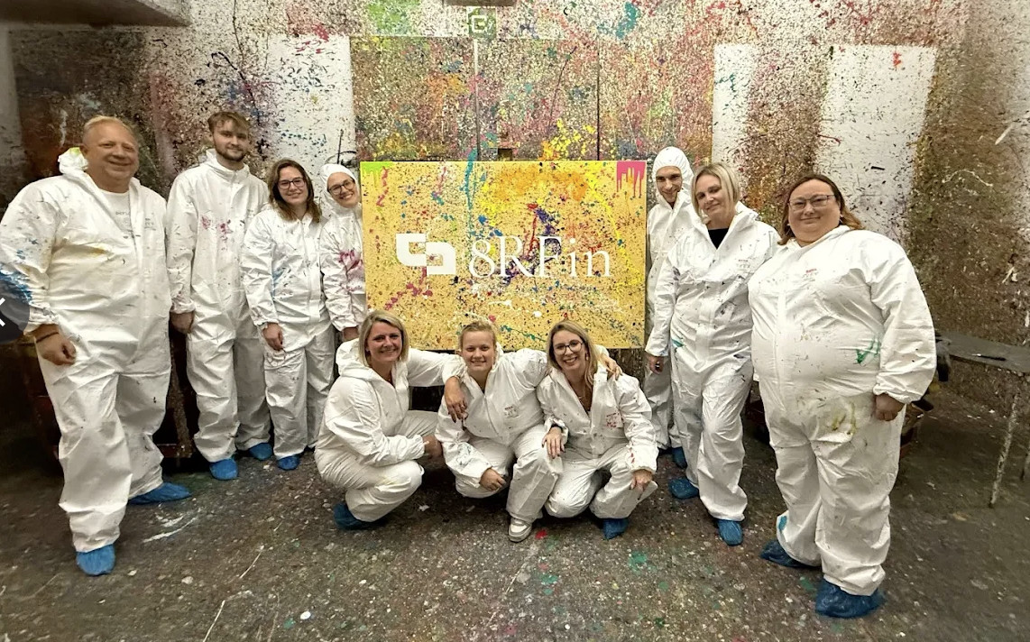 Teambuilding Action Painting in Antwerpen - Foto