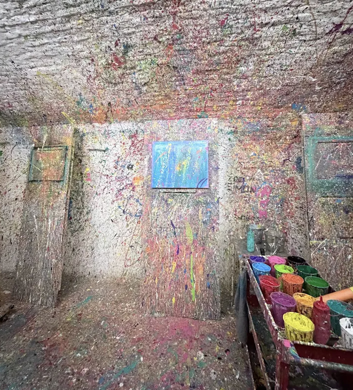 Workshop beleving Splatter Art Painting in Antwerpen - Foto