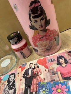 WORKSHOP -decoupage vaas - Foto