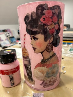 WORKSHOP -decoupage vaas - Foto