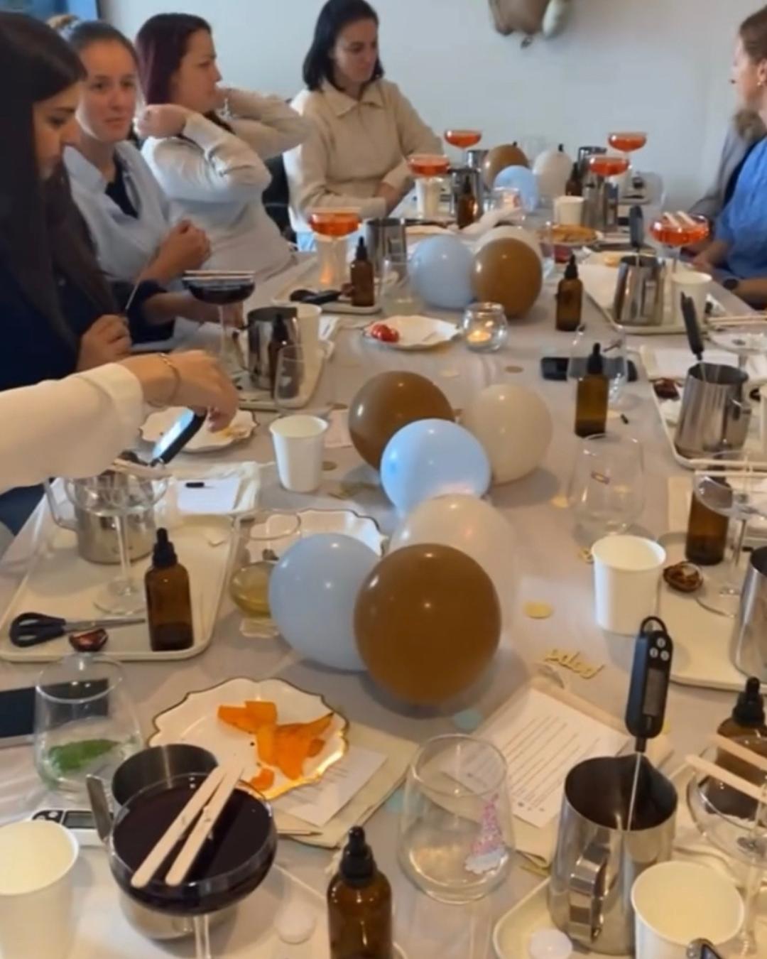 cocktail kaarsen workshop voor een groep - Foto