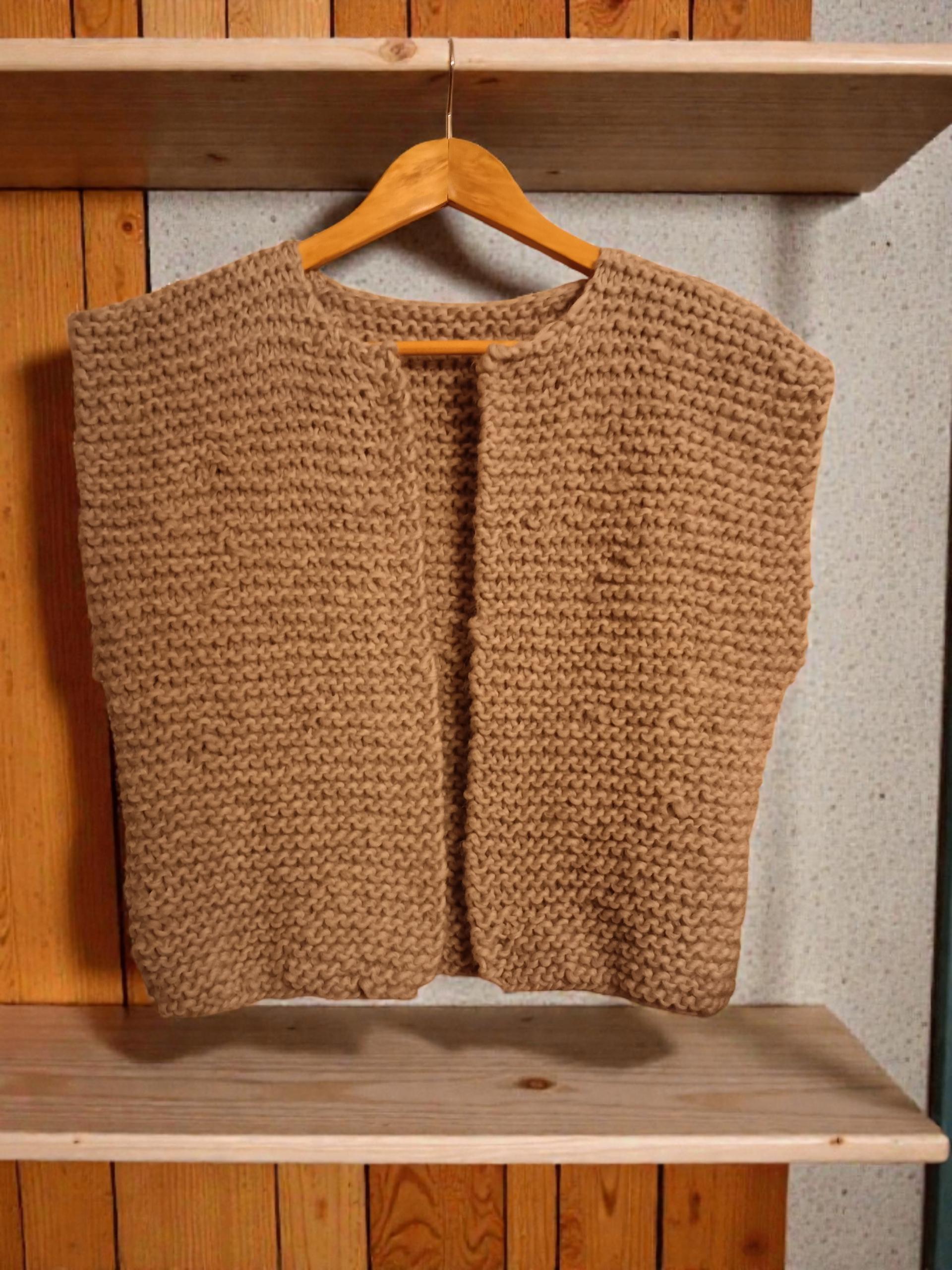 wolwijze gilet uit 100% wol - DIY kit - Foto