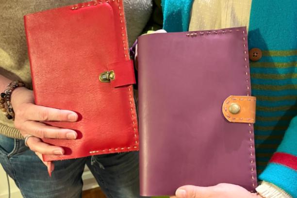 Workshop leren notebook cover maken