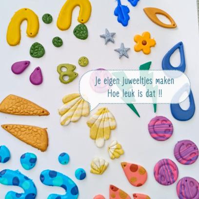 Juweeltjes maken uit polymeerklei (ouder-kind workshop)