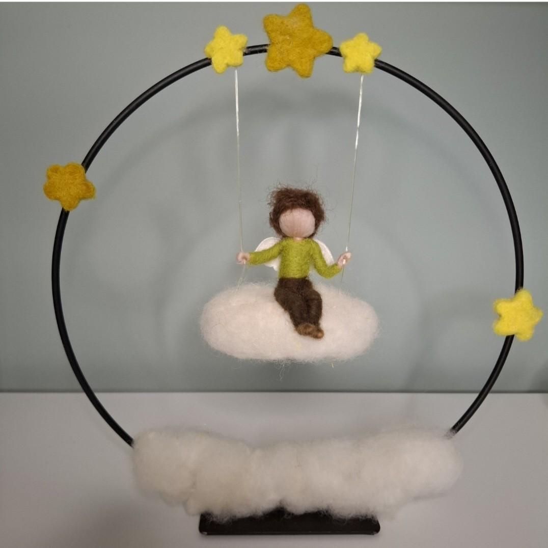 Workshop schommelkindje uit wol - Foto