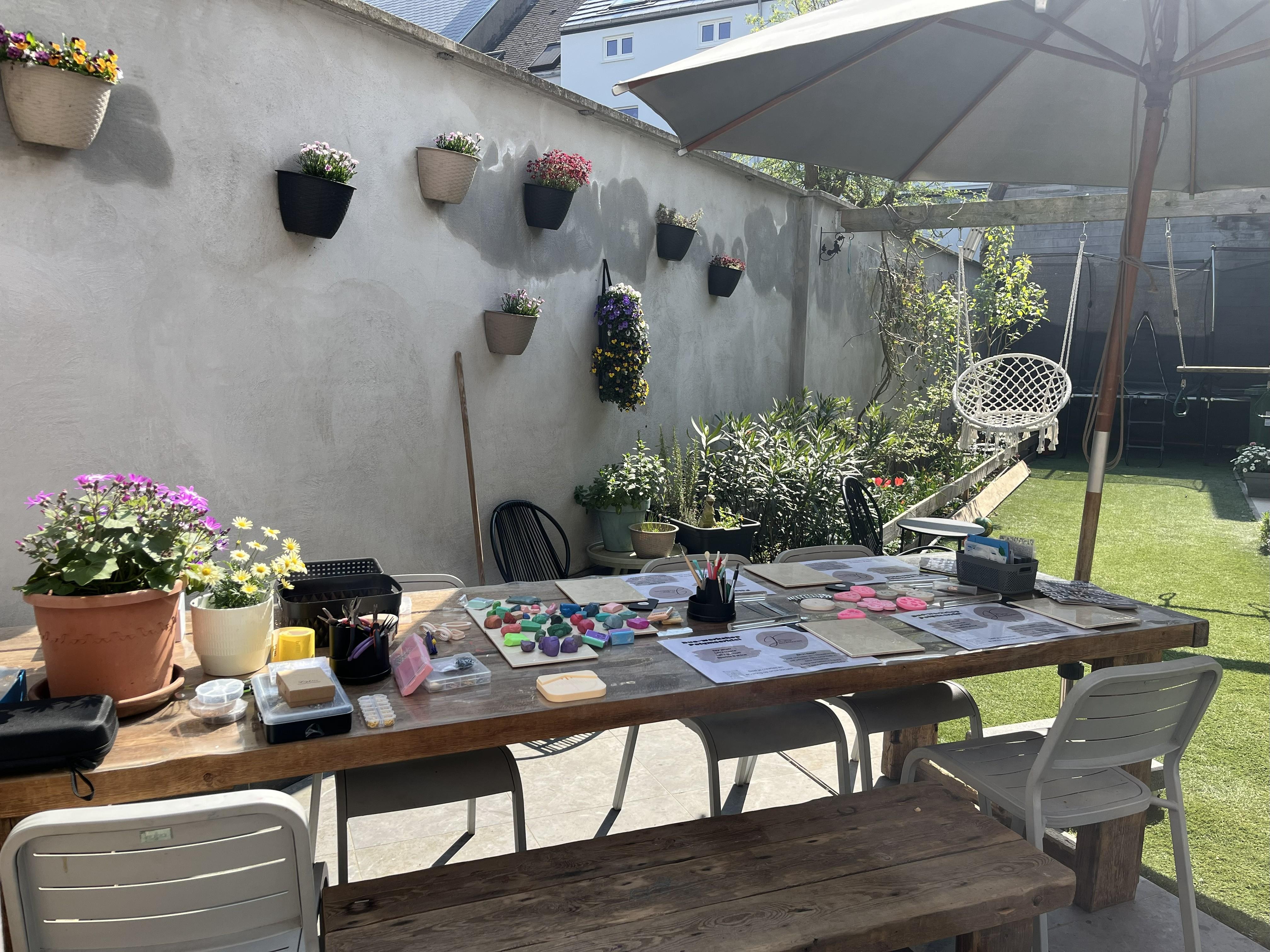 Workshop Polymeerklei oorbellen en ring - Foto