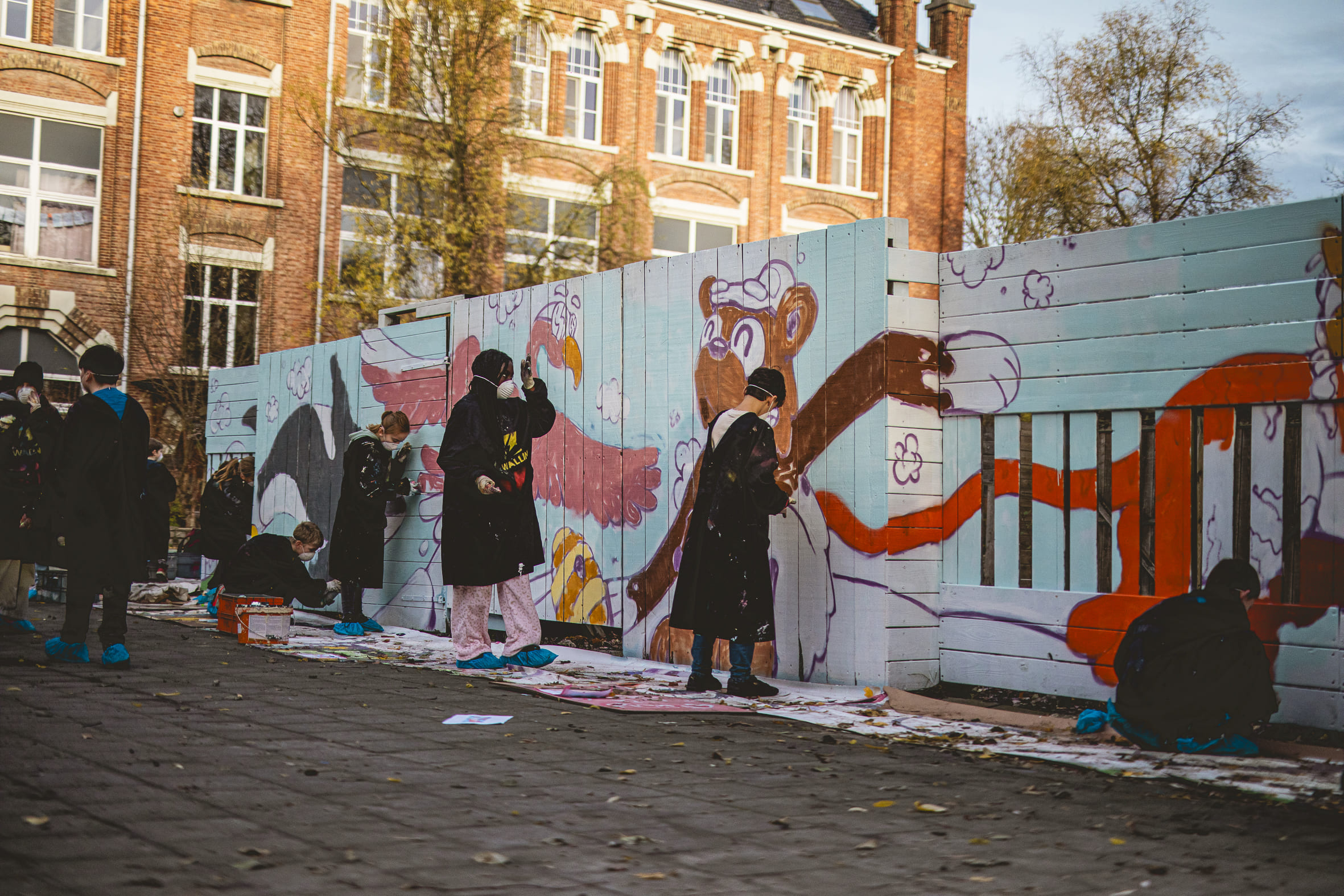 Workshop Graffiti op muur (speelplaats, gemeente,bedrijf,...)