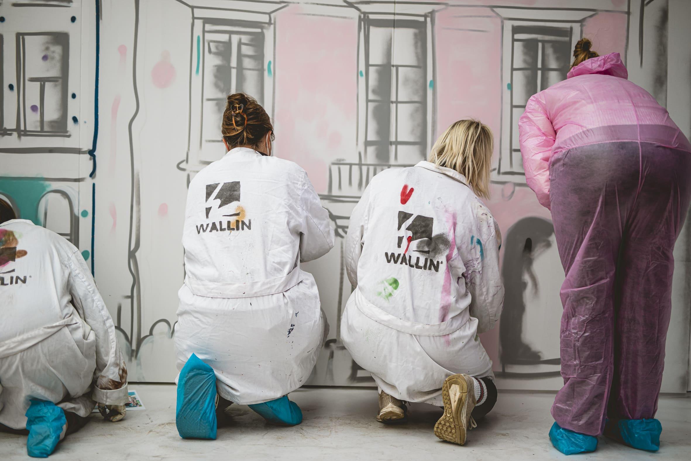 Workshop Graffiti op muur (speelplaats, gemeente,bedrijf,...) - Foto