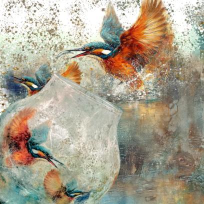 Workshop rijstpapier op glas