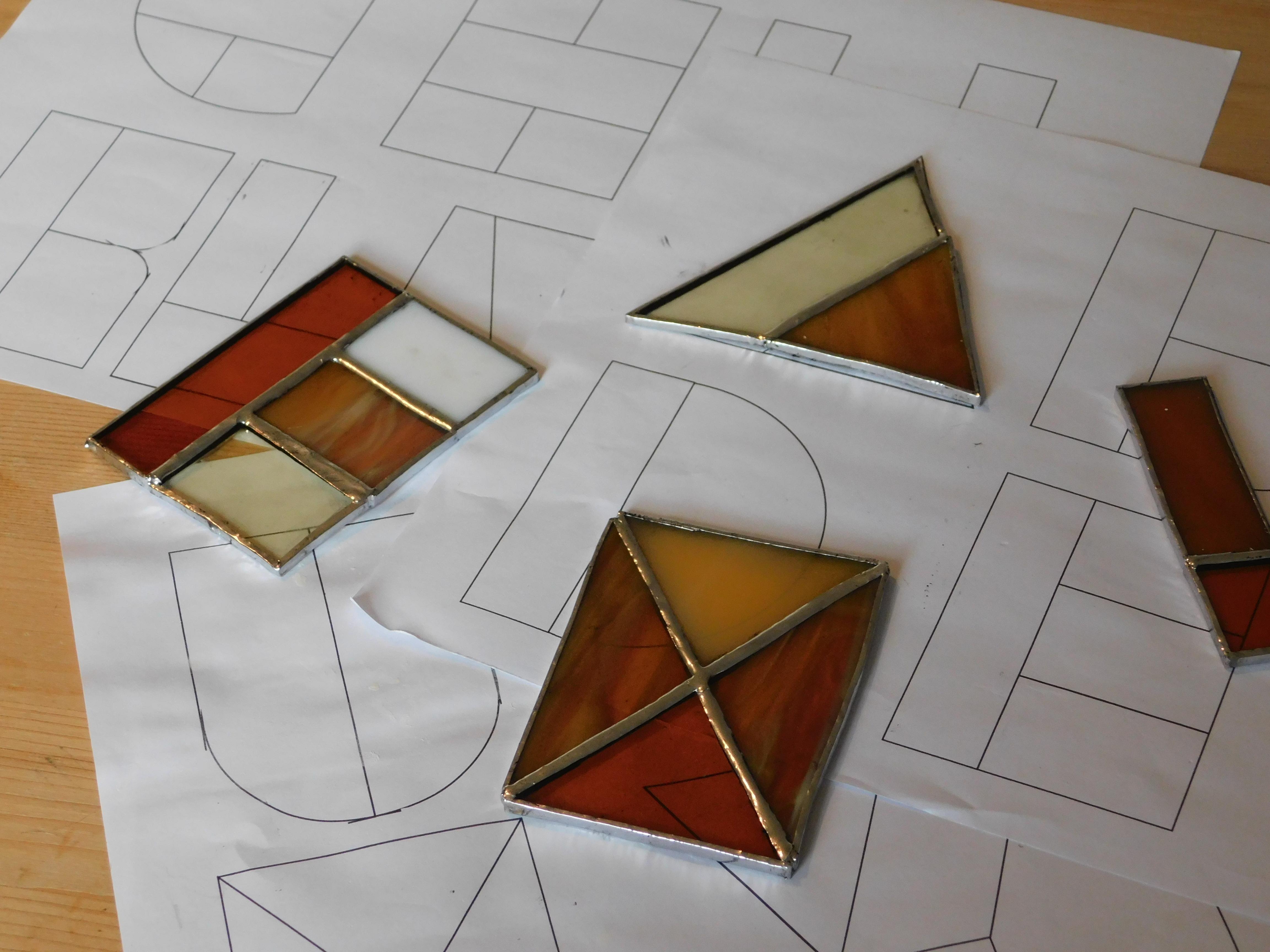 Glas in lood: Eigen creatie in koperfolie - Foto