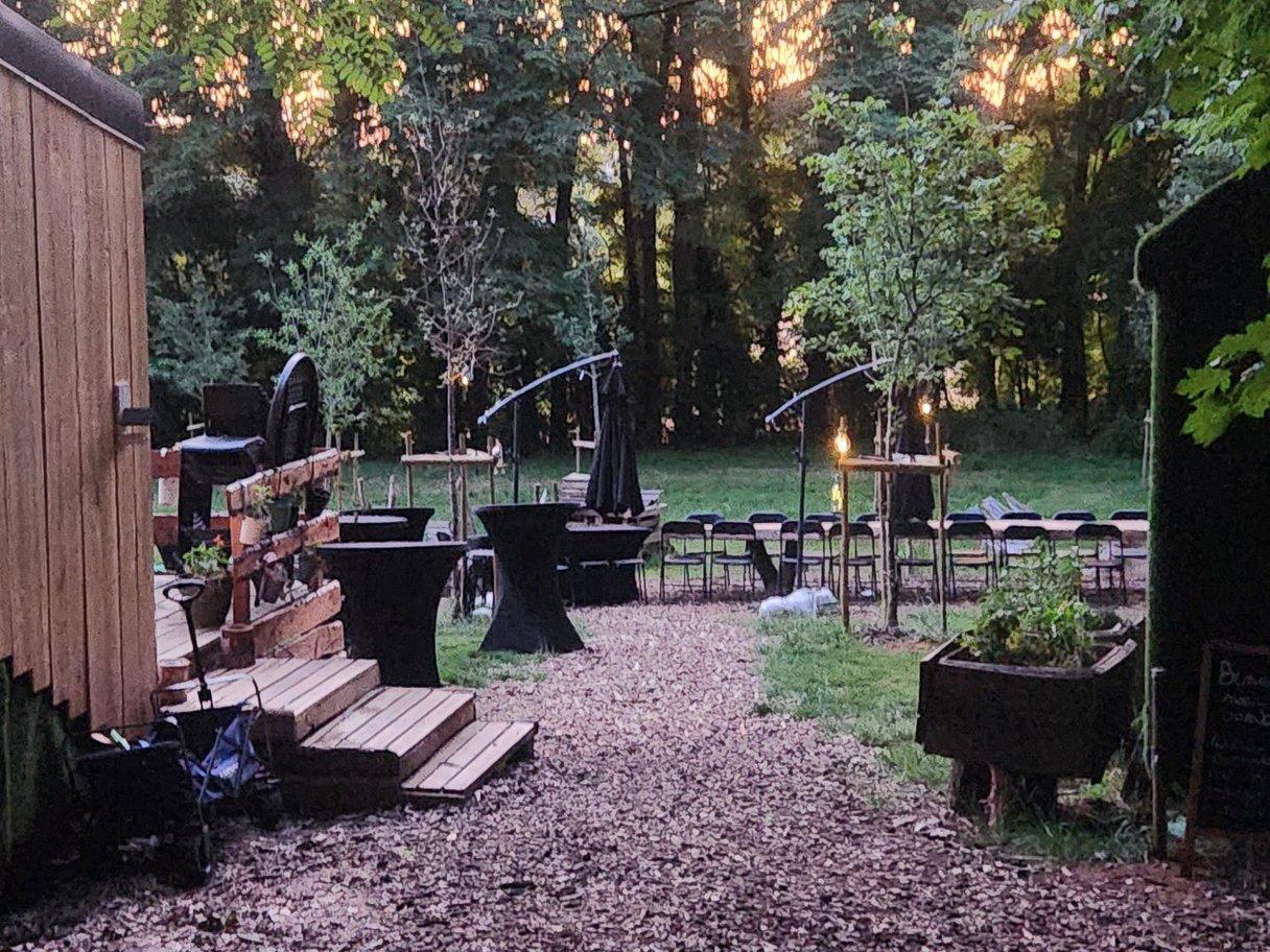 Kookworkshop in de natuur voor een groep - Foto