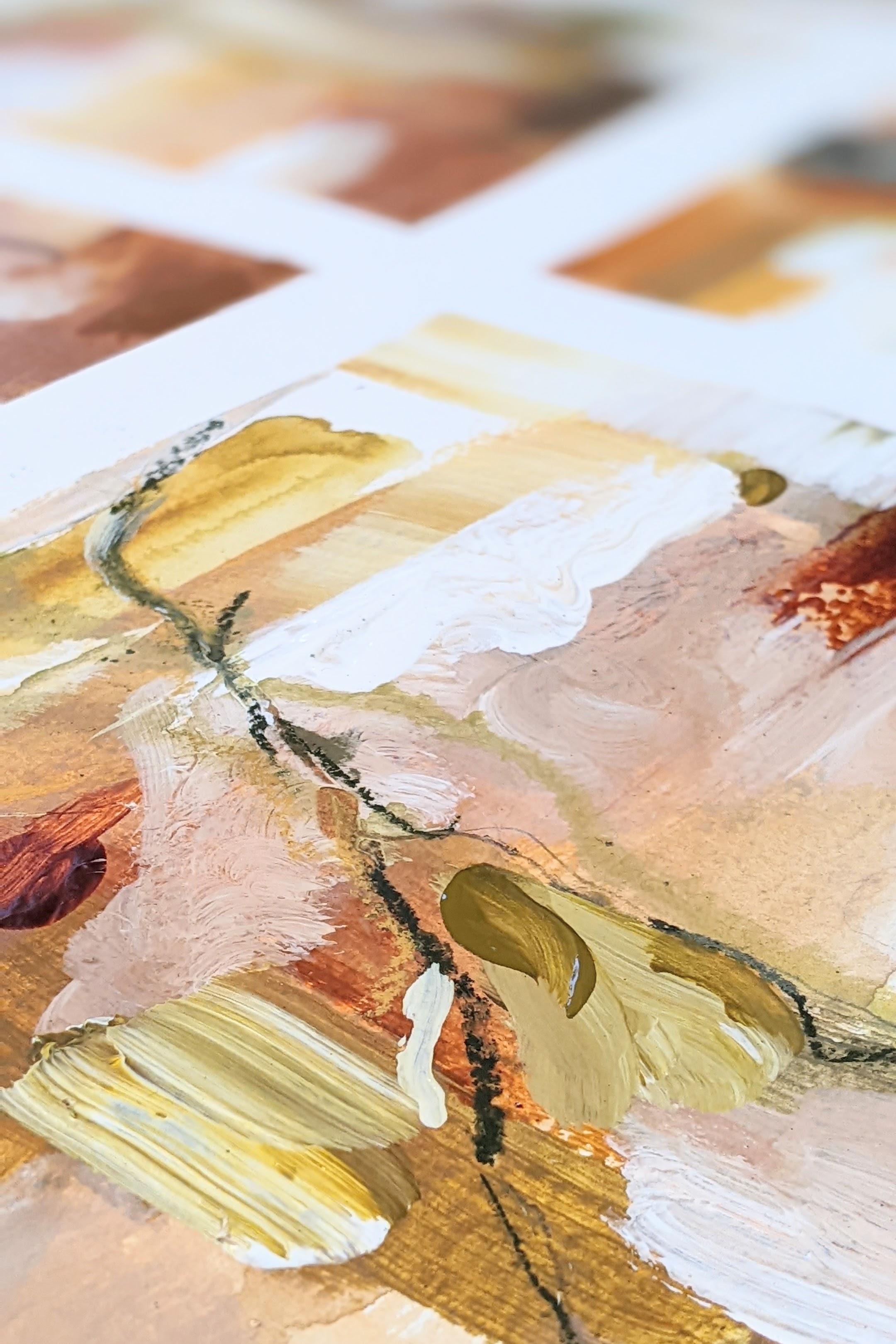 Dag Workshop 'Expressie in Acryl ' Abract Acryl schilderen! - Foto