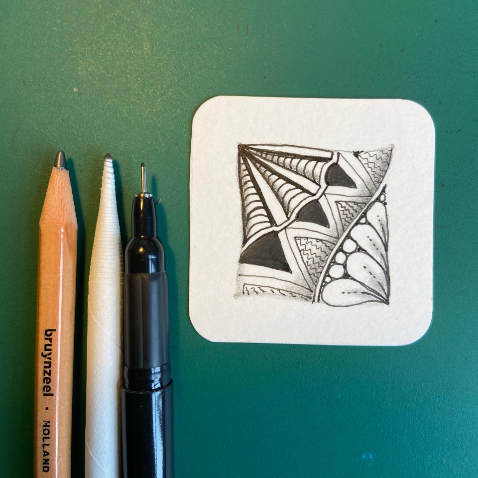 Leer Zentangle tekenen in 2,5 uur met je groep. - Foto
