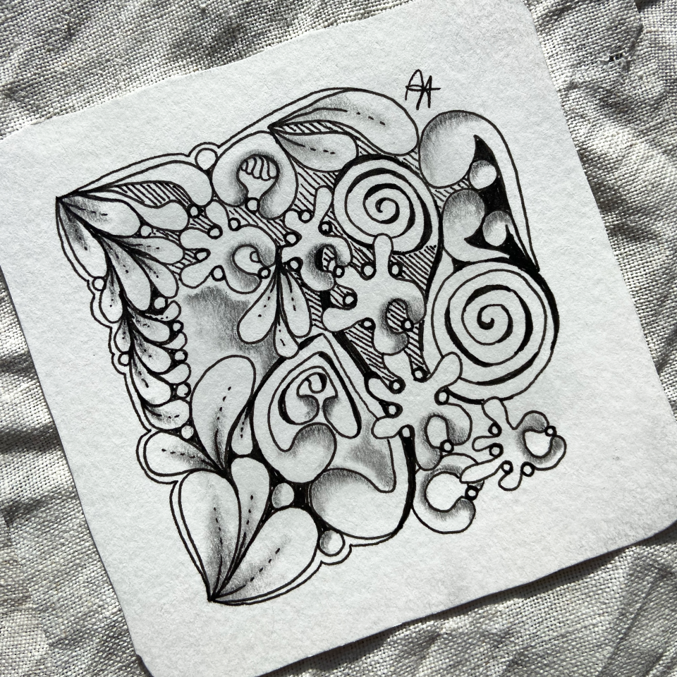 Leer Zentangle tekenen in 2,5 uur met je groep.
