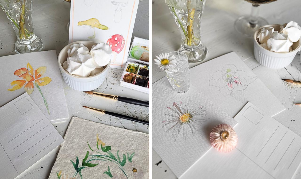 Aquarel workshop voor vrijgezellen - Foto