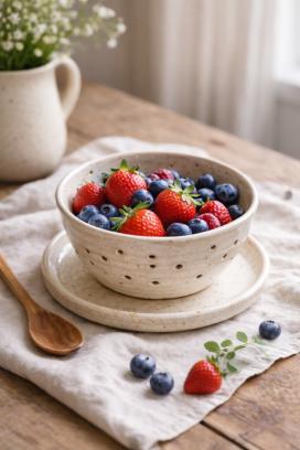 Berry Bowl & Onderbordje🍓 Keramiek Workshop