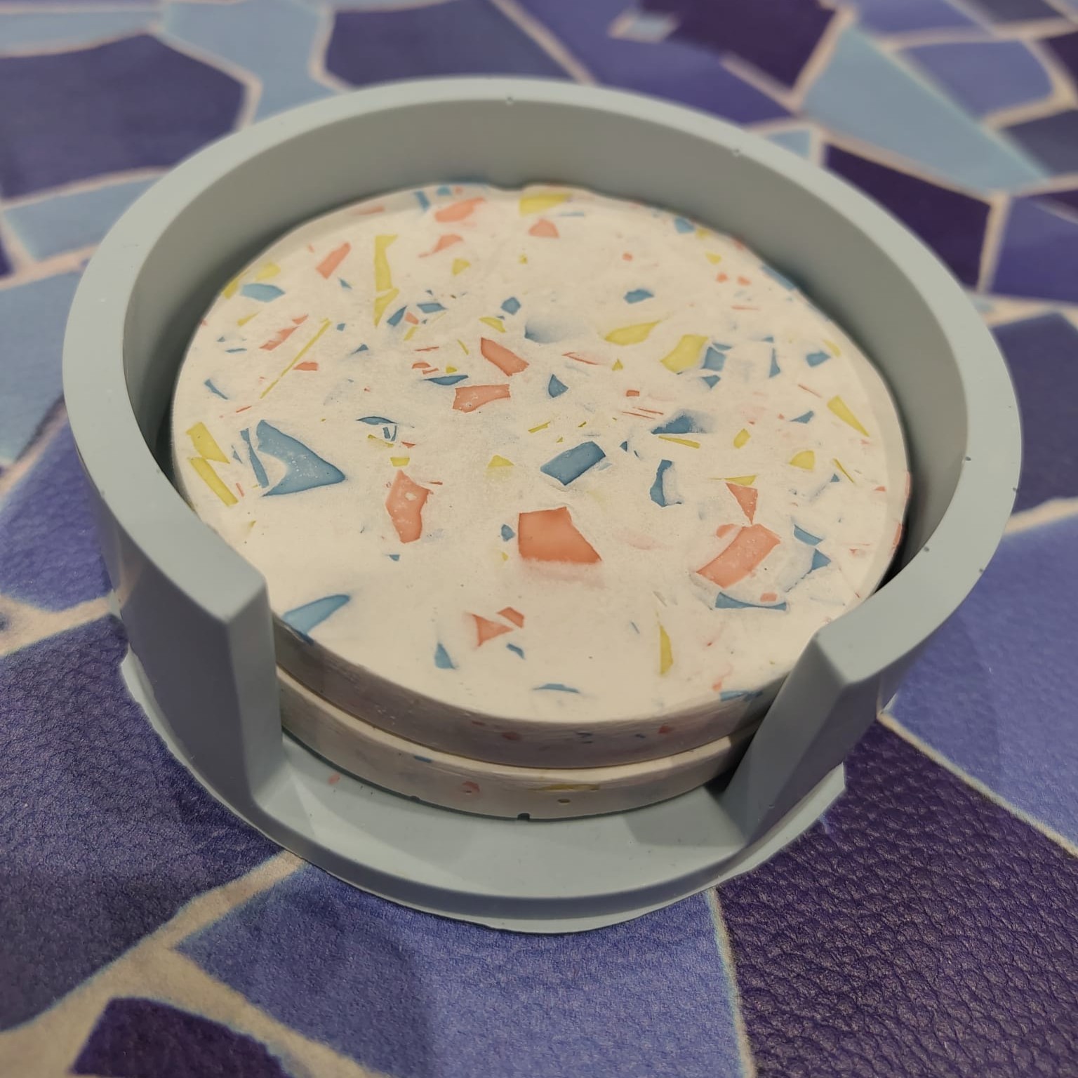 Workshop ecologische terrazzo-coasters bij Linkerloft