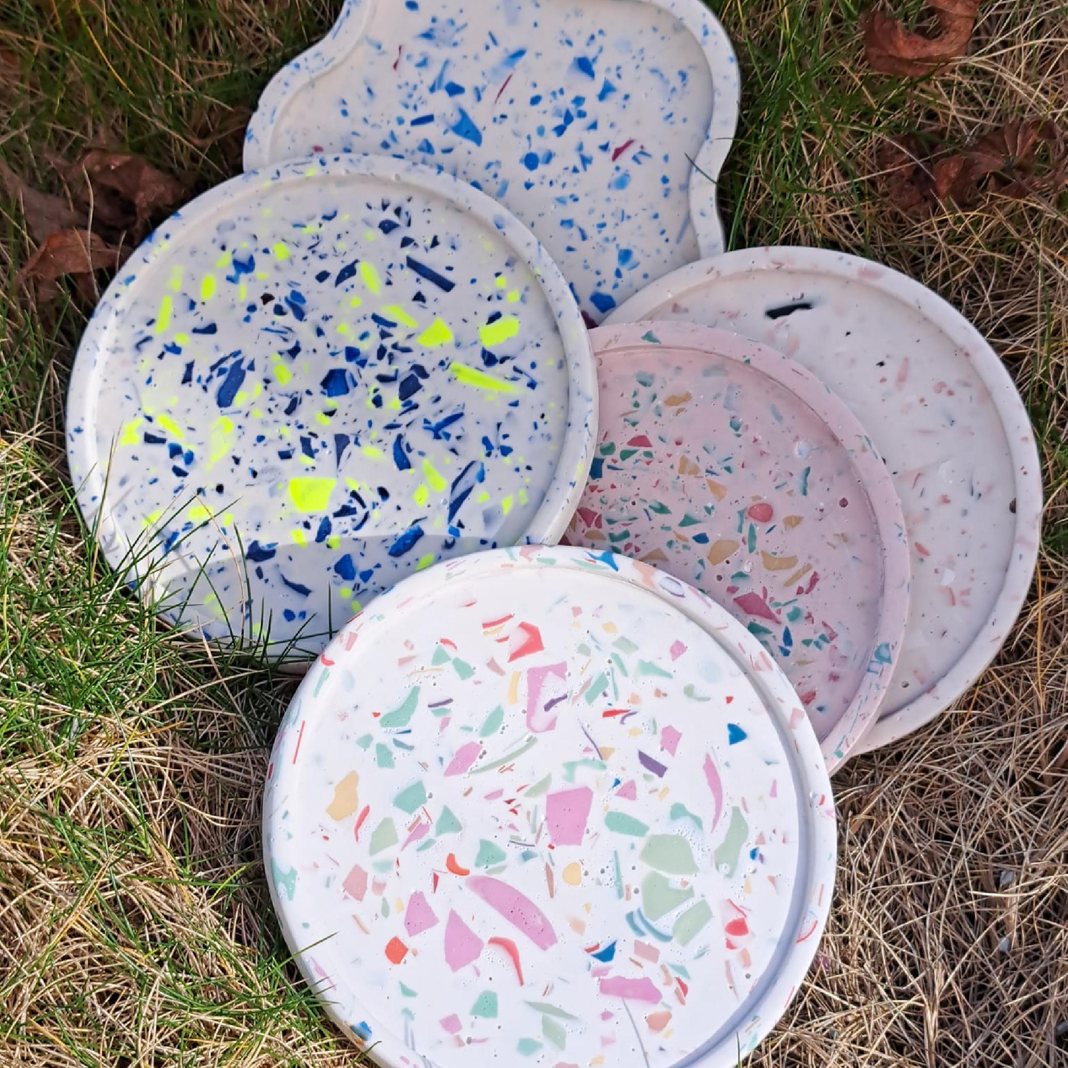 Terrazzo workshop voor groepen: maak je eigen coasters in 1,5u - Foto
