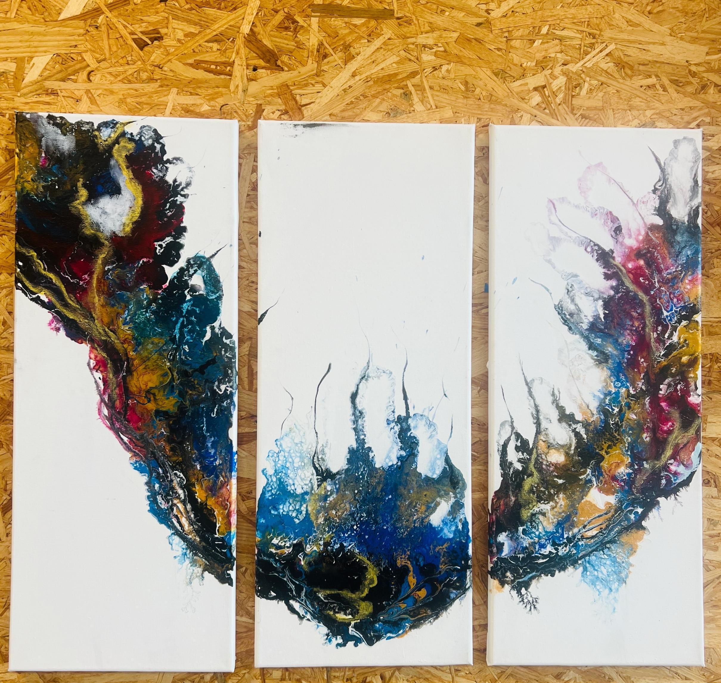 Acrylic Pouring Dagopleiding – Ring, Ribbon & Dutch Pour met Cellen nov - Foto