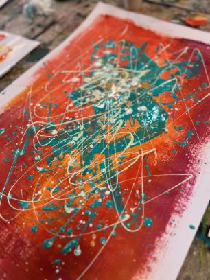Acryl: action painting mei