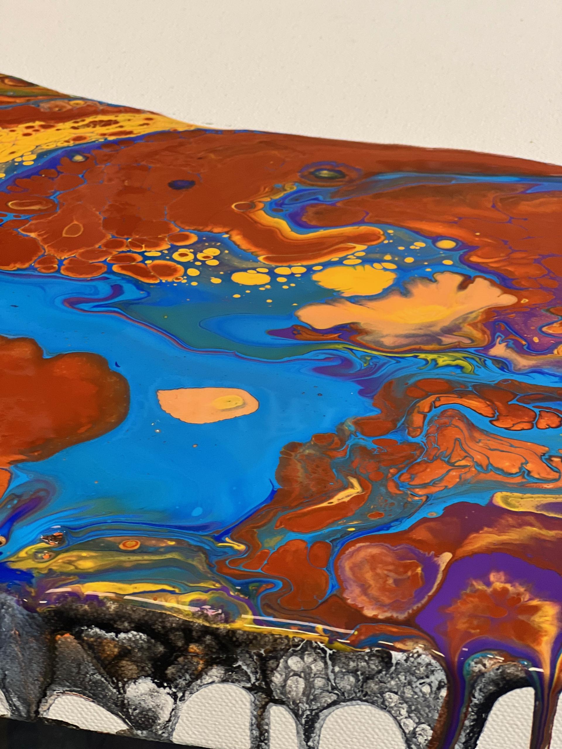 Acrylic pouring/fluid art - Foto