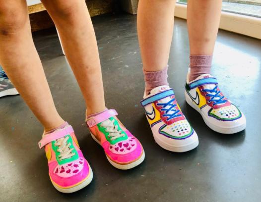 Acryl: Pimp your sneakers: ouder-kind juni