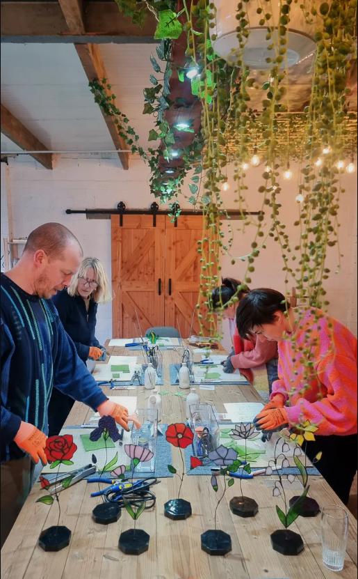 Glas in lood initiatie workshop: Zonnevanger - Foto