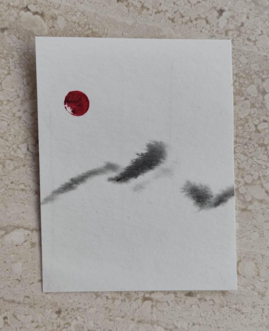 Japanse inspiratie: vloeien met water & inkt - Foto