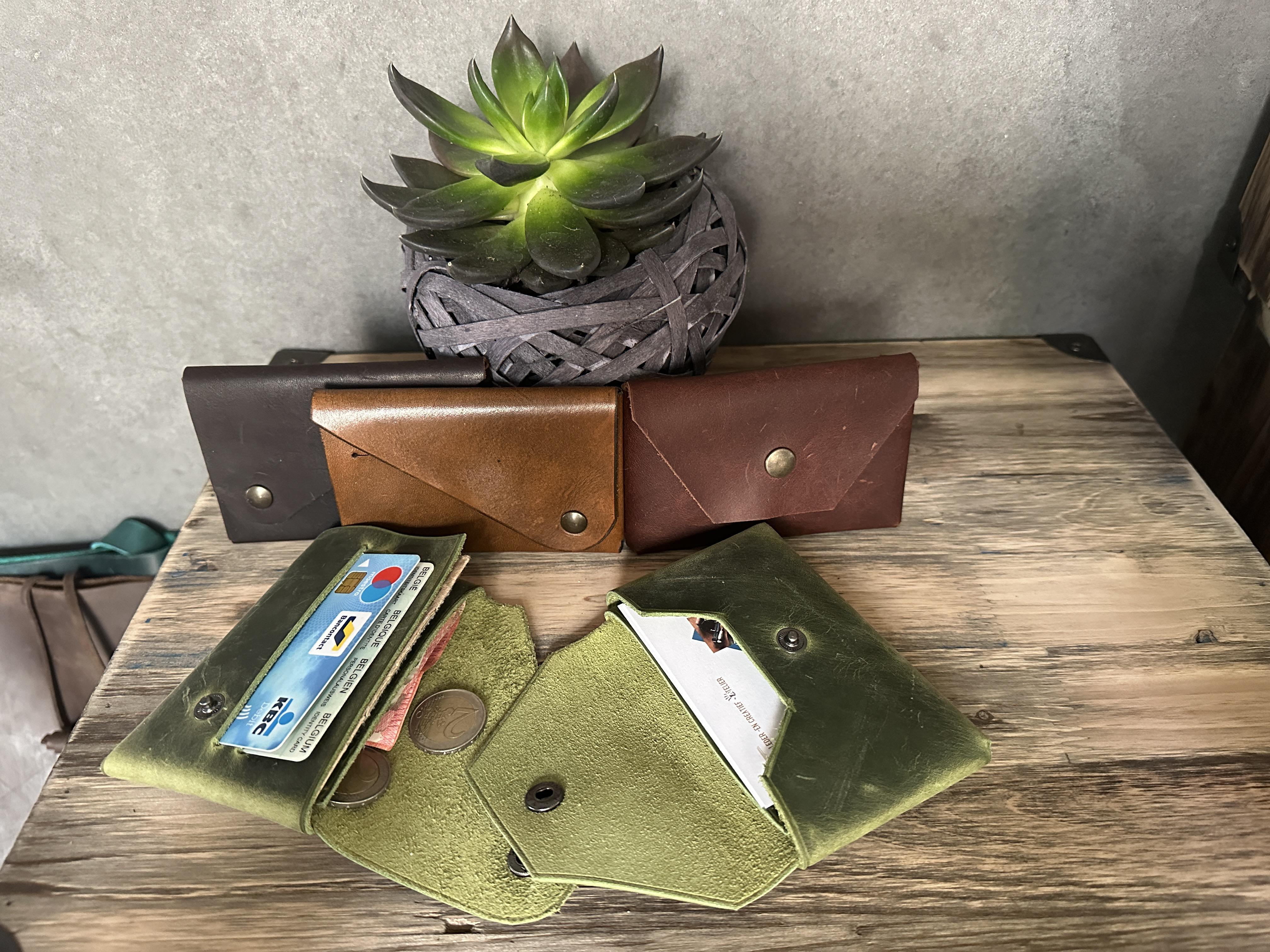 Lederen wallet maken zonder naaien (Privé groep) - Foto