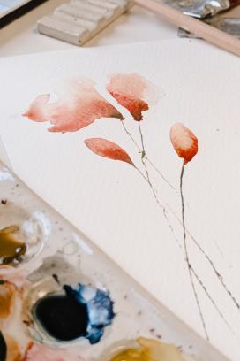 Workshop Aquarel 'Klaprozen & Margrietjes'