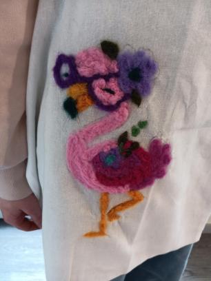 Totebag pimpen met naaldvilten in Schelle